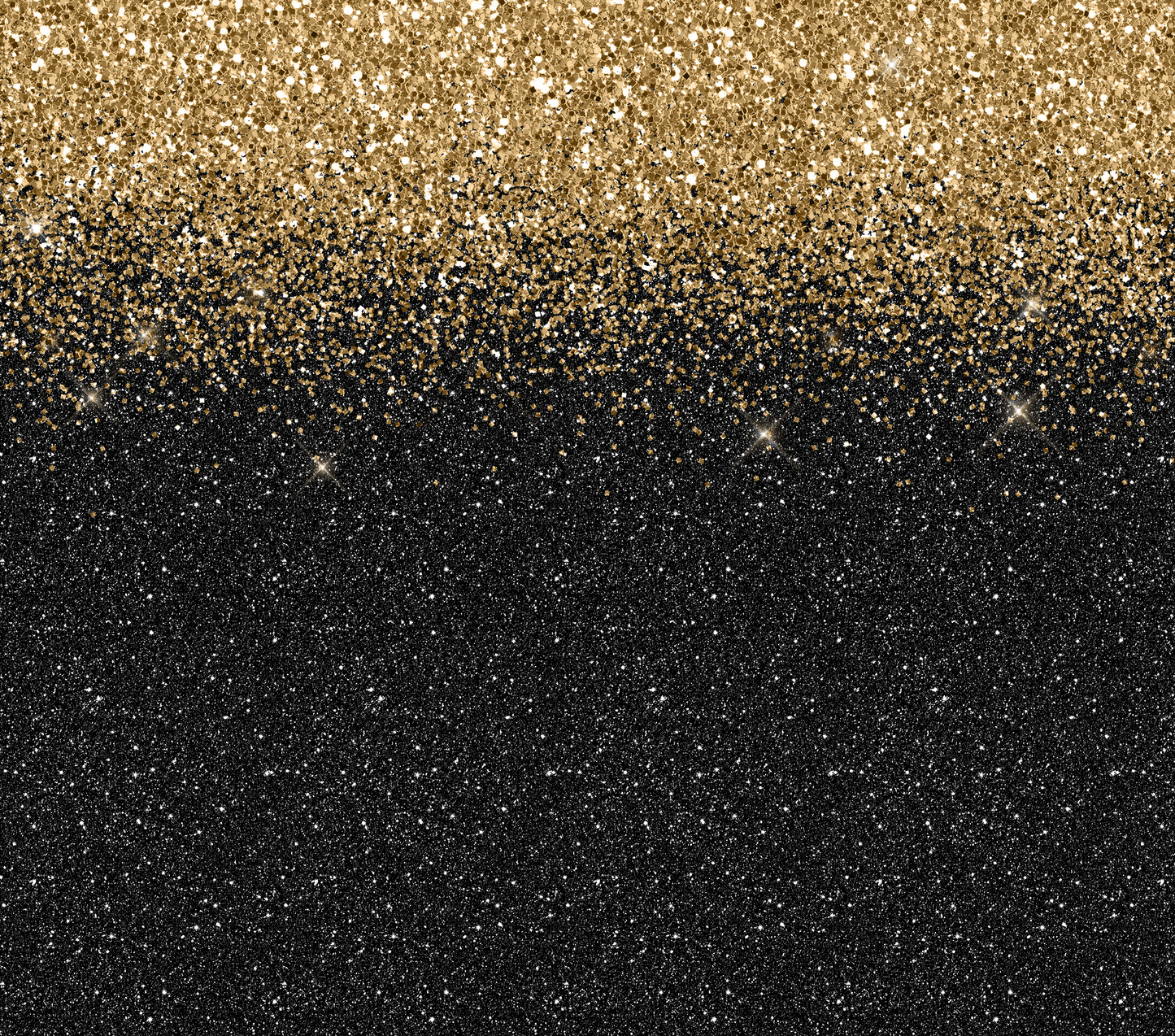 Glitter Black and Gold