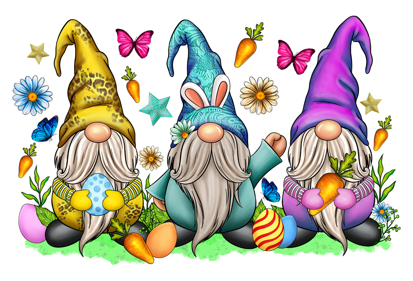 EASTER TRIO GNOMIES