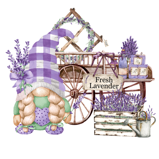 LAVENDER GNOME WAGON