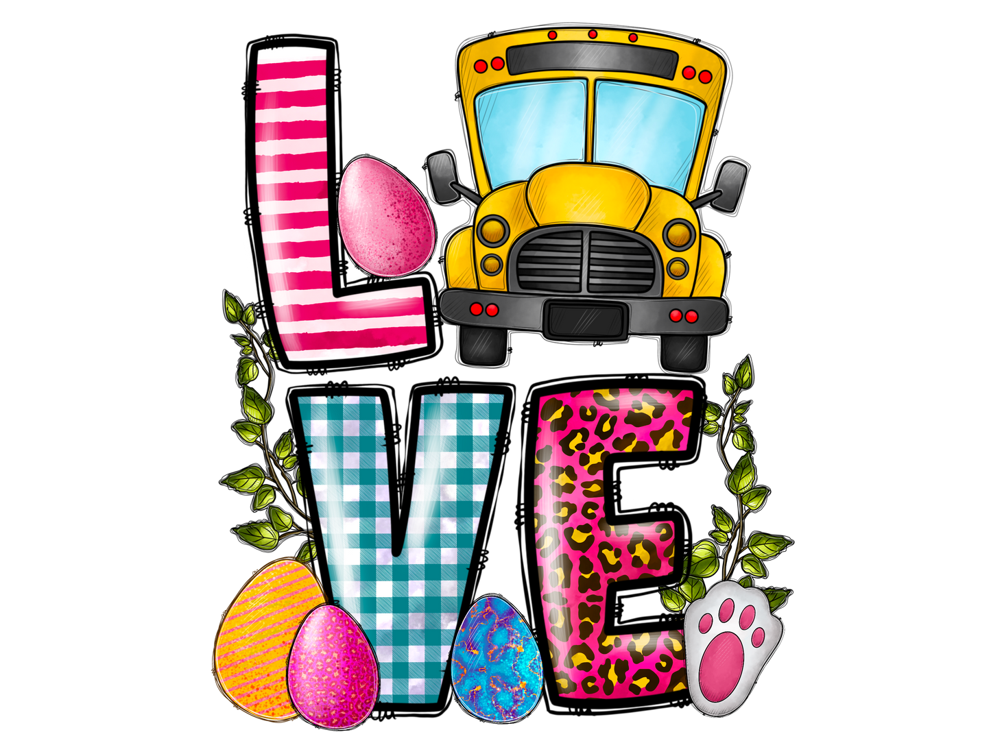 LOVE EASTER DAYS SCHOOL BUS