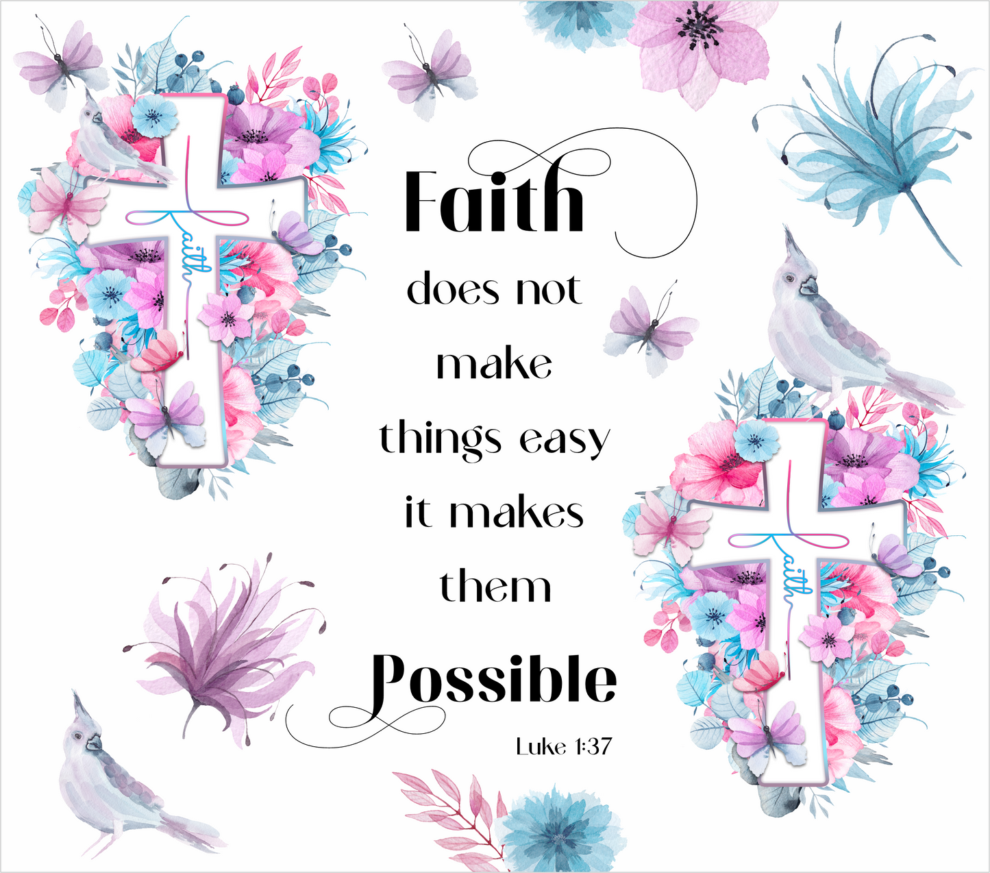 Faith does not make things easy, it makes them possible