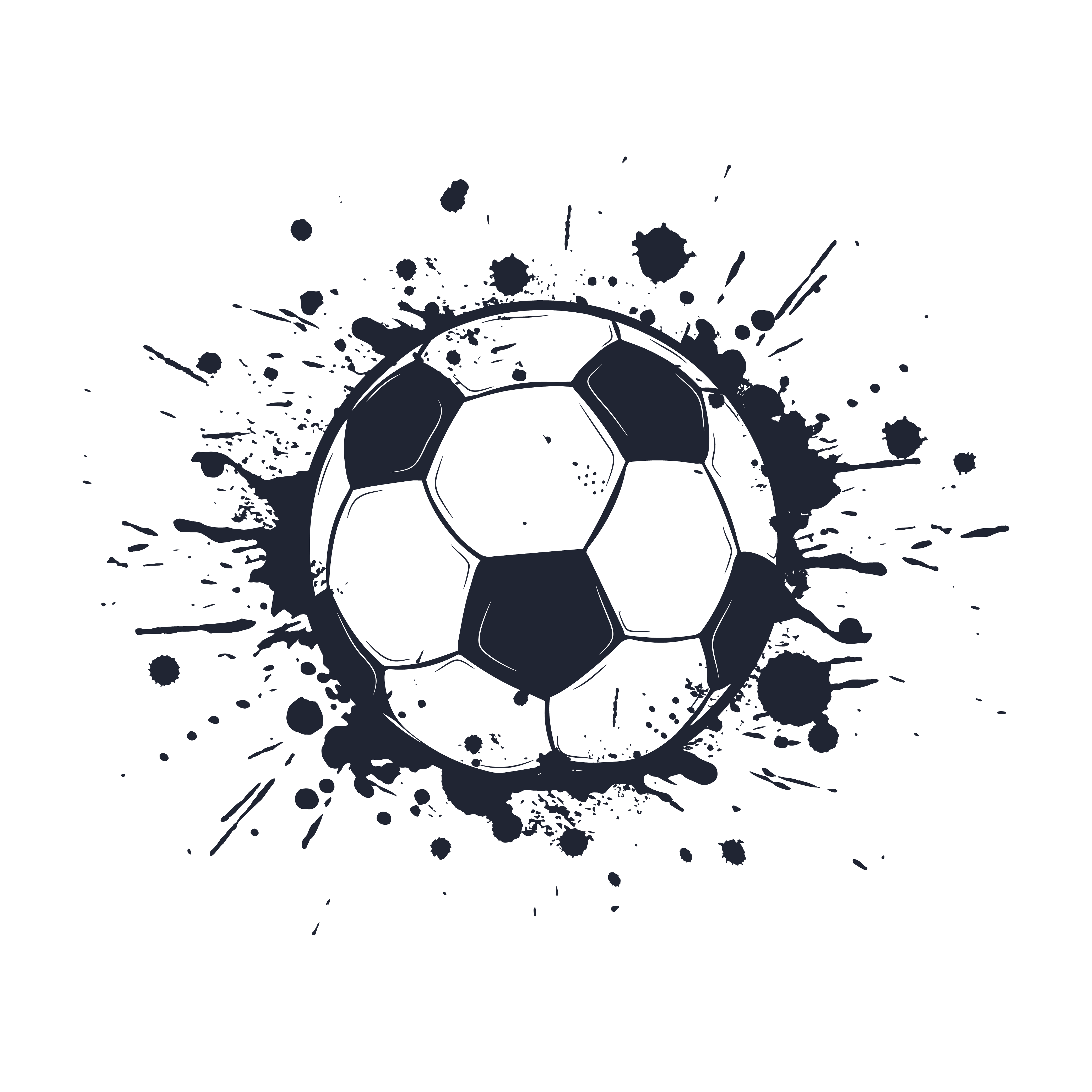 PAINT SPLATTER SOCCER BALL – SUGER BEE BLING