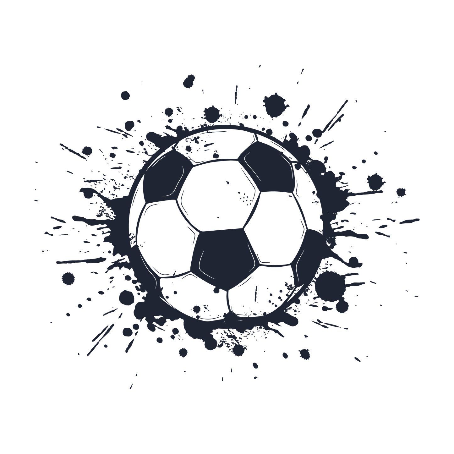 PAINT SPLATTER SOCCER BALL