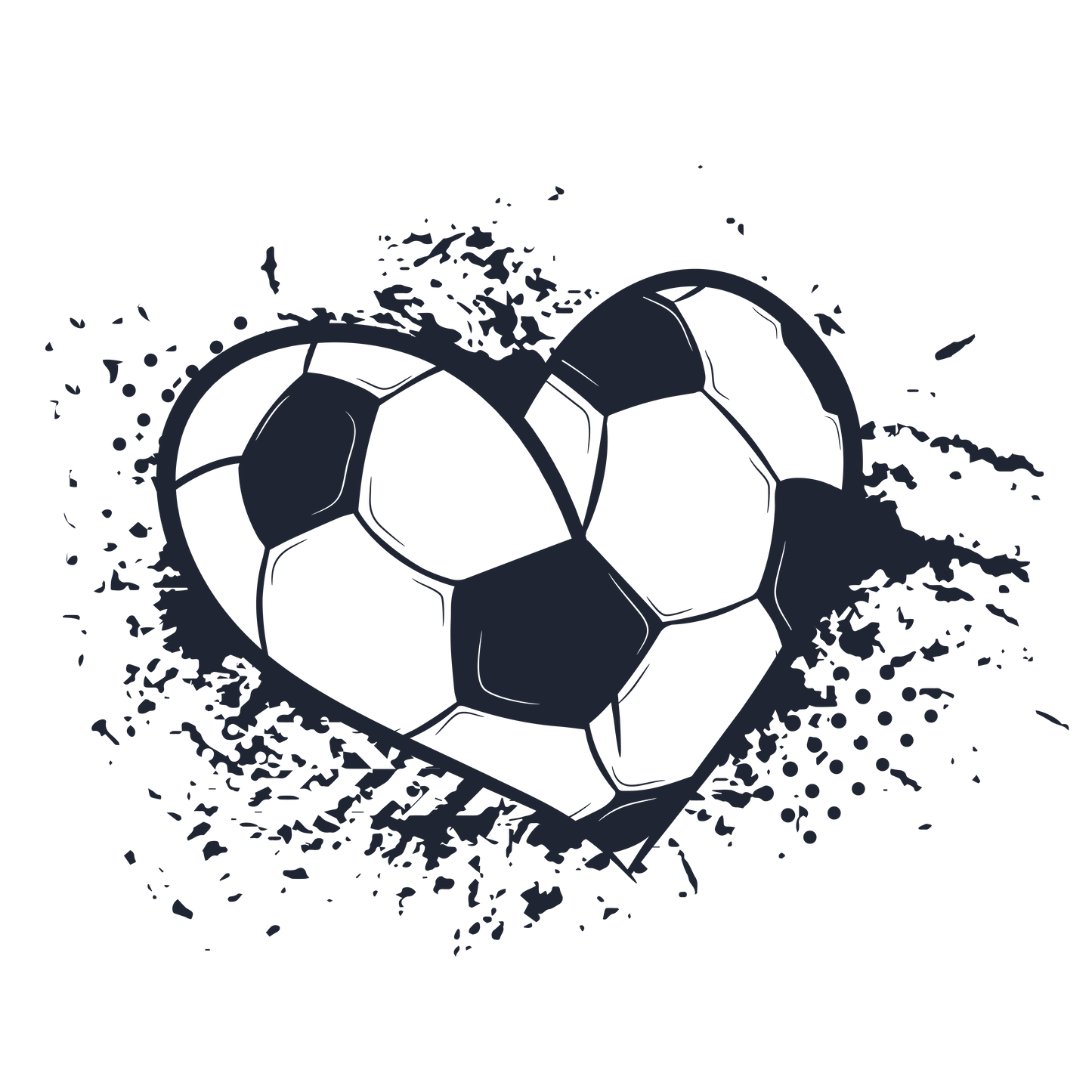 PAINT SPLATTER SOCCER BALL