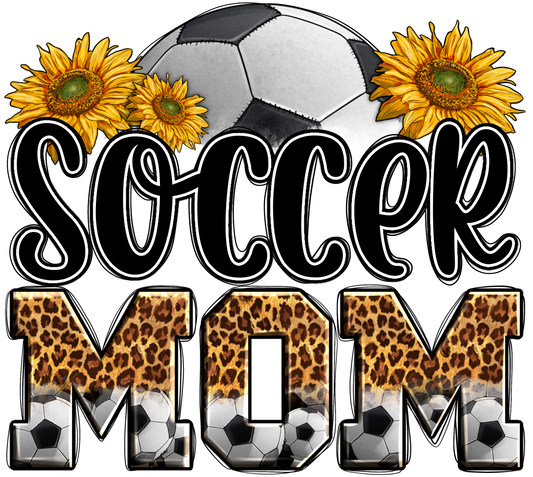 SOCCER MOM WITH SUNFLOWERS