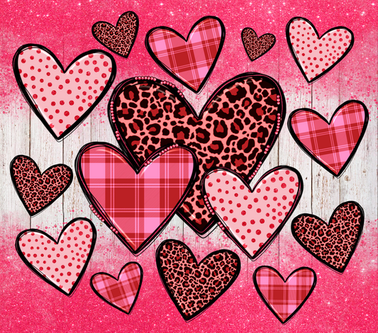 PLAID VALENTINES DAY HEARTS