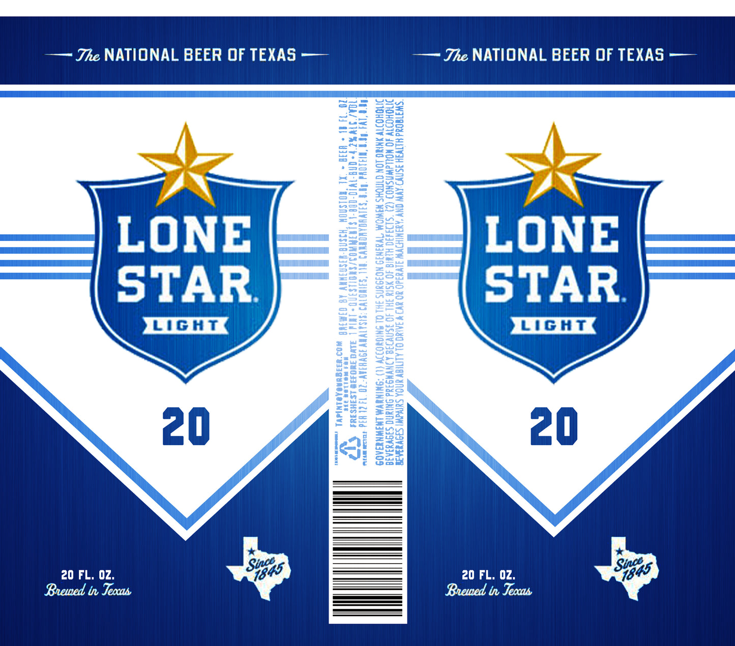 LONE STAR LIGHT CAN