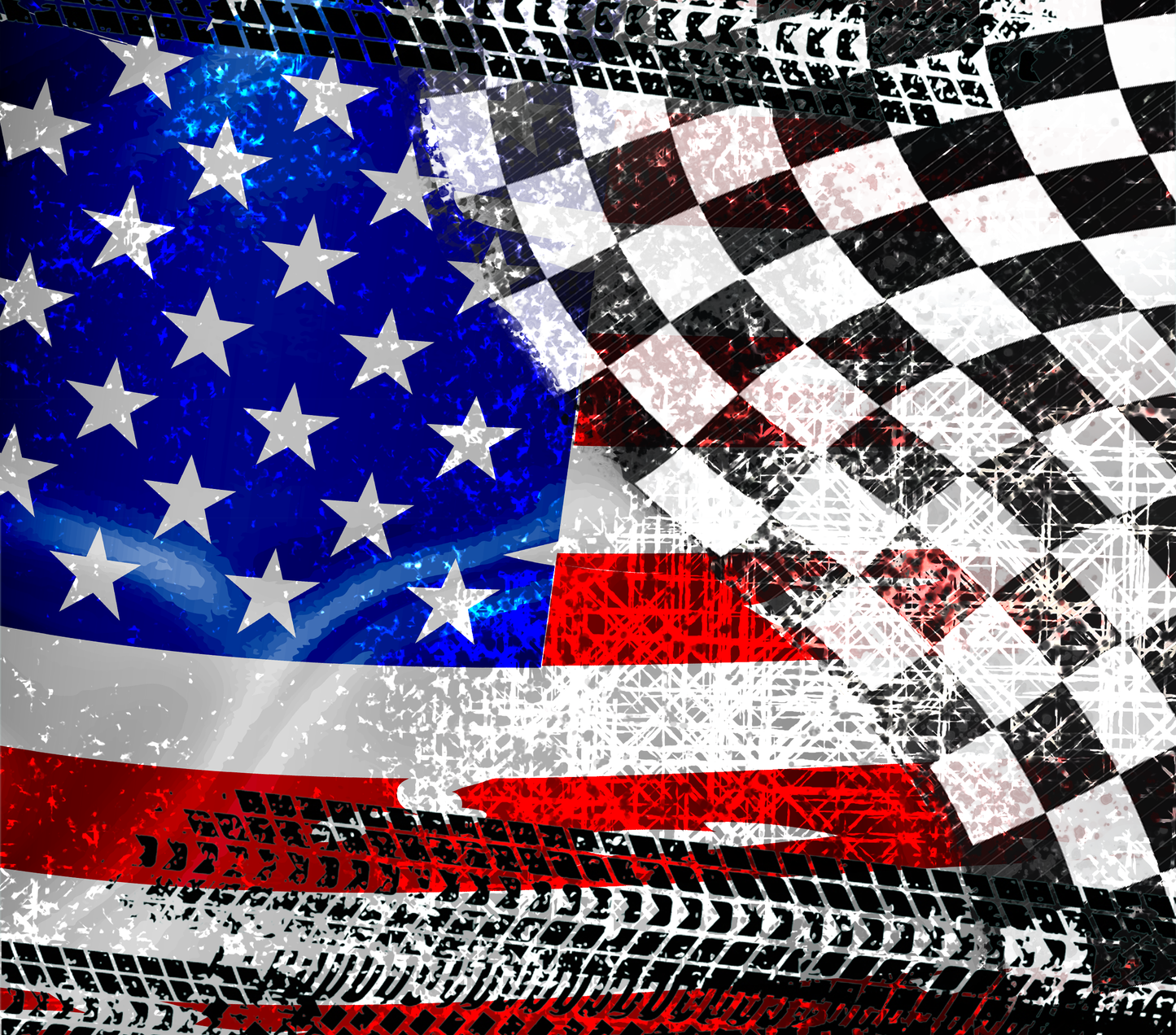 RACING BACKGROUND WITH FLAG