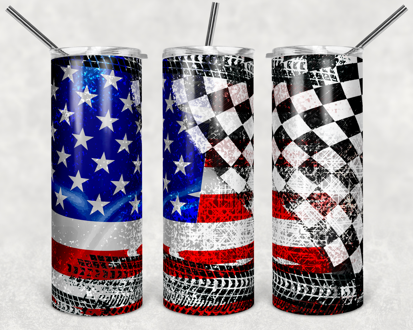 RACING BACKGROUND WITH FLAG