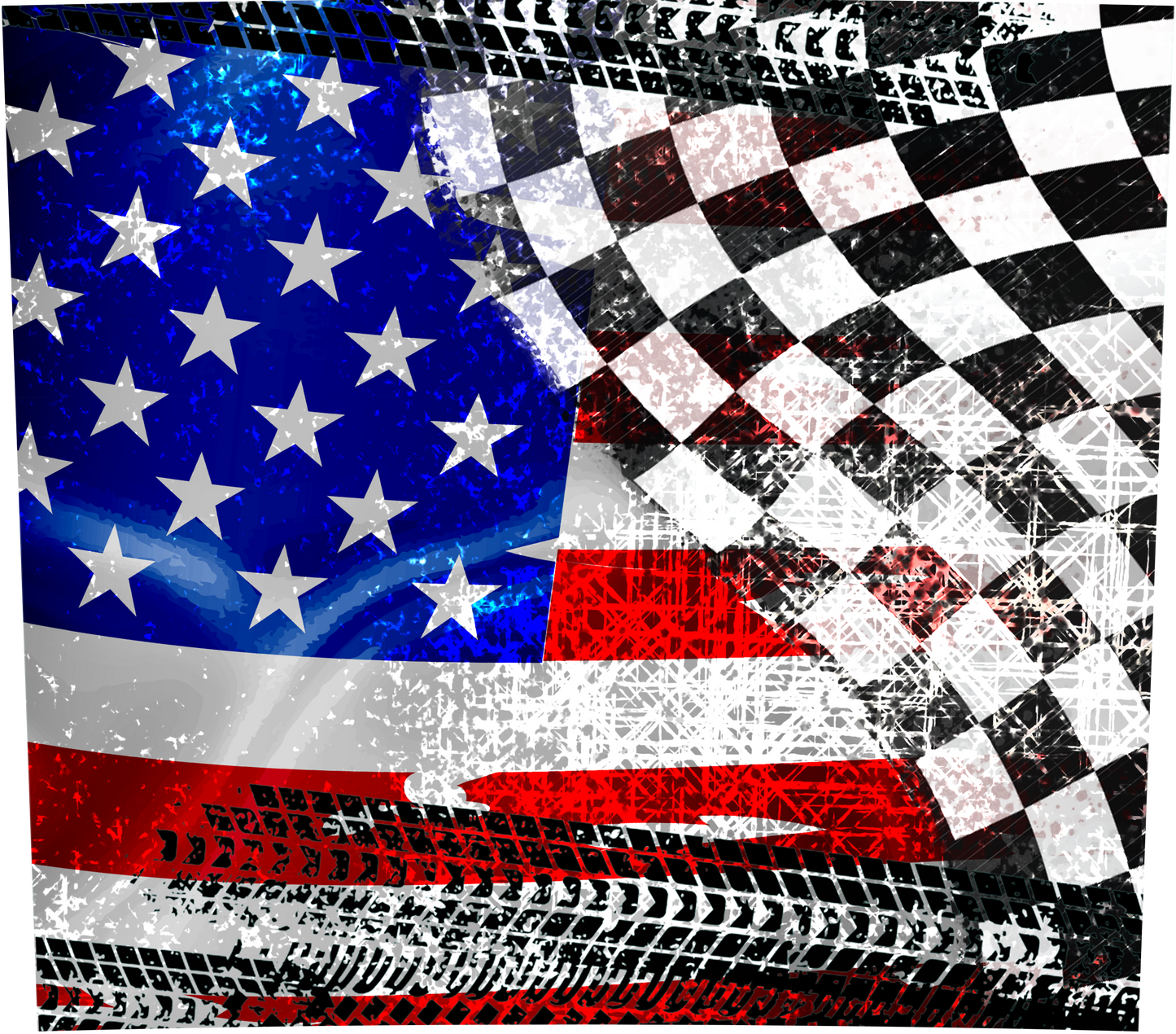 RACING BACKGROUND WITH FLAG