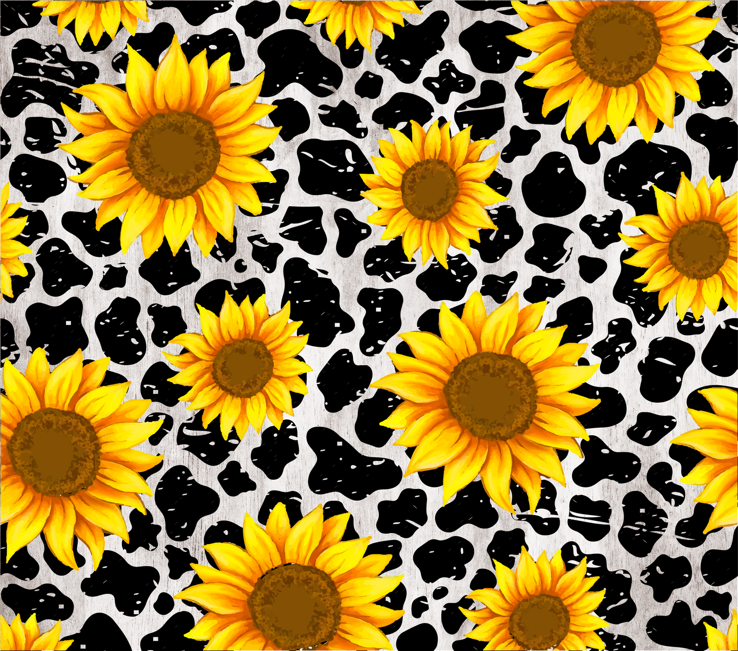 SUNFLOWER COW PATTERN