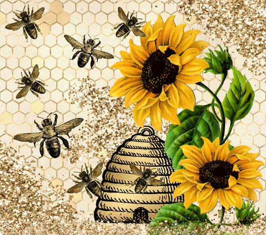 SUNFLOWERS & BEES